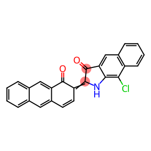 3H-Benz[f]indol-3-one, 9-chloro-1,2-dihydro-2-(1-oxo-2(1H)-anthracenylidene)-