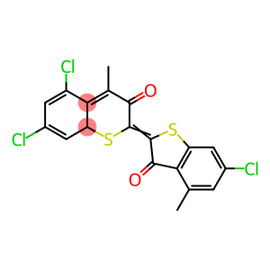 5,7-dichloro-2-(6-chloro-4-methyl-3-oxobenzo[b]thien-2(3H)-ylidene)-4-methylbenzo[b]thiophene-3(2H)-one