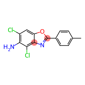 4,6-DICHLORO-2-(4-METHYLPHENYL)-5-BENZOXAZOLAMINE