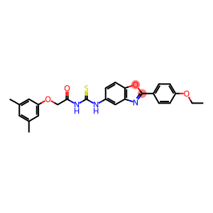 N-[(3,5-dimethylphenoxy)acetyl]-N'-[2-(4-ethoxyphenyl)-1,3-benzoxazol-5-yl]thiourea