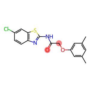 N-(6-chloro-1,3-benzothiazol-2-yl)-2-(3,5-dimethylphenoxy)acetamide