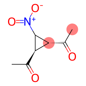 Ethanone, 1,1-[(1R,2R)-3-nitro-1,2-cyclopropanediyl]bis-, rel- (9CI)