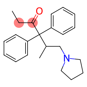 5-Methyl-4,4-diphenyl-6-(1-pyrrolidinyl)-3-hexanone