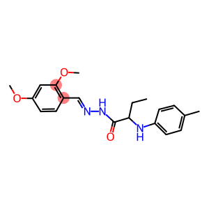 N'-(2,4-dimethoxybenzylidene)-2-(4-toluidino)butanohydrazide