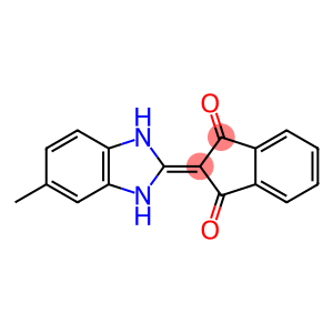 2-(5-METHYL-3-HYDROBENZIMIDAZOL-2-YLIDENE)INDANE-1,3-DIONE