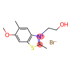 3-(2-hydroxyethyl)-6-methoxy-2,5-dimethylbenzothiazolium bromide