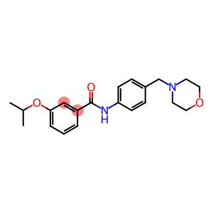 3-isopropoxy-N-[4-(4-morpholinylmethyl)phenyl]benzamide