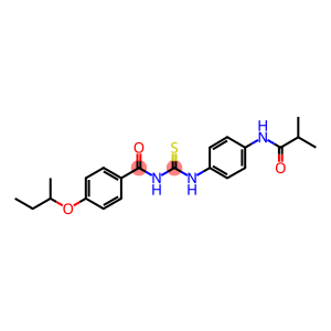 N-[4-({[(4-sec-butoxybenzoyl)amino]carbothioyl}amino)phenyl]-2-methylpropanamide