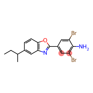 BENZENAMINE, 2,6-DIBROMO-4-[5-(1-METHYLPROPYL)-2-BENZOXAZOLYL]-