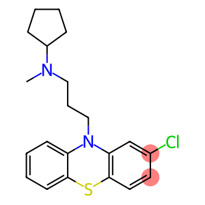 10H-Phenothiazine-10-propanamine, 2-chloro-N-cyclopentyl-N-methyl-