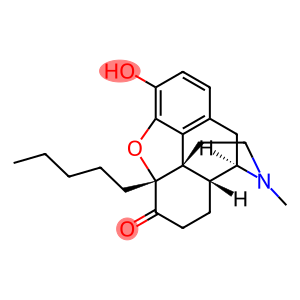 4,5α-Epoxy-3-hydroxy-17-methyl-5β-pentylmorphinan-6-one