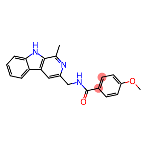 Benzamide, 4-methoxy-N-[(1-methyl-9H-pyrido[3,4-b]indol-3-yl)methyl]-
