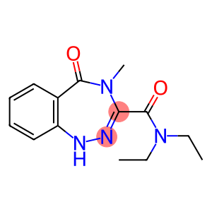 1H-1,2,4-Benzotriazepine-3-carboxamide, N,N-diethyl-4,5-dihydro-4-methyl-5-oxo-