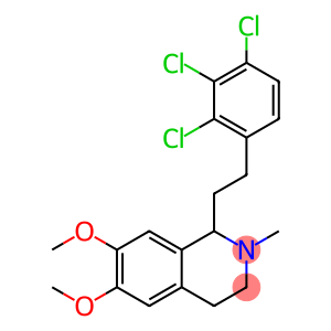Isoquinoline, 1,2,3,4-tetrahydro-6,7-dimethoxy-2-methyl-1-[2-(2,3,4-trichlorophenyl)ethyl]-