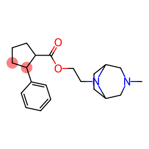 3-Methyl-8-[2-(2-phenylcyclopentylcarbonyloxy)ethyl]-3,8-diazabicyclo[3.2.1]octane