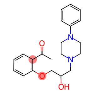 2'-[2-Hydroxy-3-(4-phenylpiperazino)propoxy]acetophenone