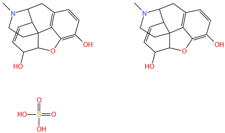 Morphine sulfate salt pentahydrate,Morphine hemi[sulfate pentahydrate]