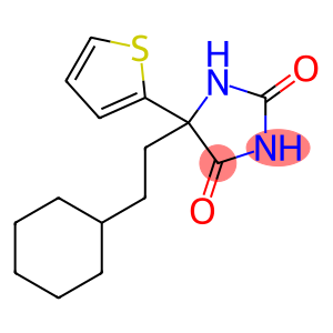 5-(2-Cyclohexylethyl)-5-(2-thienyl)hydantoin