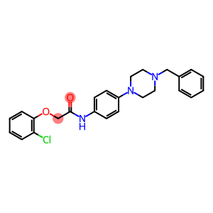 Acetamide, 2-(2-chlorophenoxy)-N-[4-[4-(phenylmethyl)-1-piperazinyl]phenyl]-