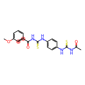 N-acetyl-N'-[4-({[(3-methoxybenzoyl)amino]carbothioyl}amino)phenyl]thiourea