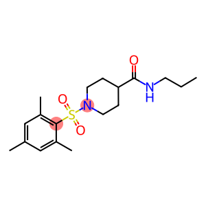 1-(mesitylsulfonyl)-N-propyl-4-piperidinecarboxamide