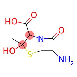 4-Thia-1-azabicyclo[3.2.0]heptane-2-carboxylic acid, 6-amino-3-hydroxy-3-methyl-7-oxo-