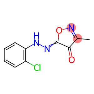 4,5-Isoxazoledione, 3-methyl-, 5-[2-(2-chlorophenyl)hydrazone]