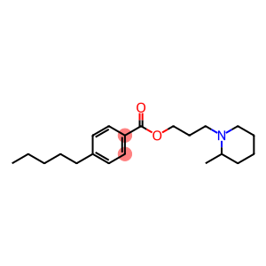 Benzoic acid, 4-pentyl-, 3-(2-methyl-1-piperidinyl)propyl ester