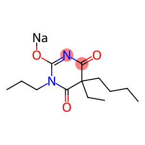 5-Butyl-5-ethyl-1-propyl-2-sodiooxy-4,6(1H,5H)-pyrimidinedione