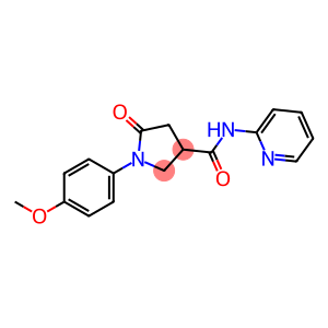 1-(4-methoxyphenyl)-5-oxo-N-(2-pyridinyl)-3-pyrrolidinecarboxamide