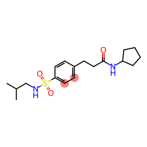 N-cyclopentyl-3-{4-[(2-methylpropyl)sulfamoyl]phenyl}propanamide