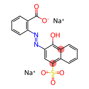 2-[(1-Hydroxy-4-sulfonaphthalen-2-yl)azo]benzoic acid disodium salt