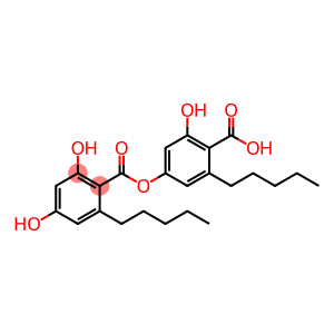 6-Hydroxy-4-[(2,4-dihydroxy-6-pentylbenzoyl)oxy]-2-pentylbenzoic acid