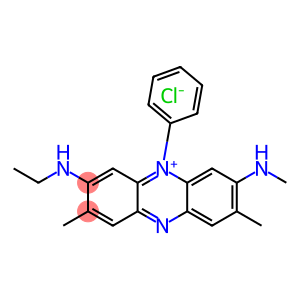 Phenazinium, 3-(ethylamino)-2,8-dimethyl-7-(methylamino)-5-phenyl-, chloride