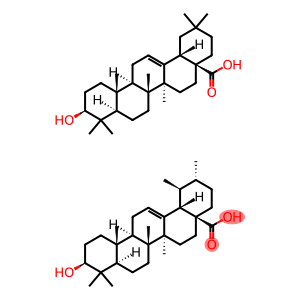 Olean-12-en-28-oic acid, 3-hydroxy-, (3β)-, mixt. with (3β)-3-hydroxyurs-12-en-28-oic acid (9CI)