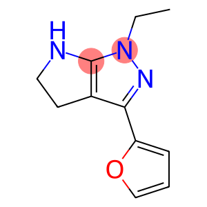 Pyrrolo[2,3-c]pyrazole, 1-ethyl-3-(2-furanyl)-1,4,5,6-tetrahydro- (9CI)