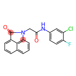 N-(3-chloro-4-fluorophenyl)-2-(2-oxobenzo[cd]indol-1(2H)-yl)acetamide