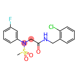 N-(2-chlorobenzyl)-2-[3-fluoro(methylsulfonyl)anilino]acetamide