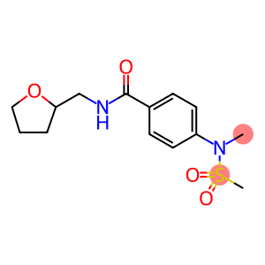 4-[methyl(methylsulfonyl)amino]-N-(tetrahydro-2-furanylmethyl)benzamide