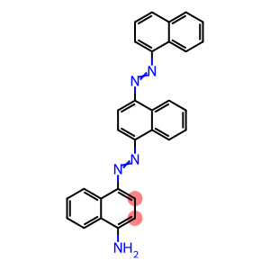 1-Naphthalenamine, 4-(2-(4-(2-(1-naphthalenyl)diazenyl)-1-naphthalenyl)diazenyl)-