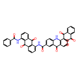 N-[5-(苯甲酰氨基)-9,10-二氢-9,10-二氧代-1-蒽基]-5,8,13,14-四氢-5,8,14-三氧代萘并[2,3-C]吖啶-10-甲酰胺