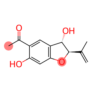 Ethanone, 1-[(2R,3S)-2,3-dihydro-3,6-dihydroxy-2-(1-methylethenyl)-5-benzofuranyl]-