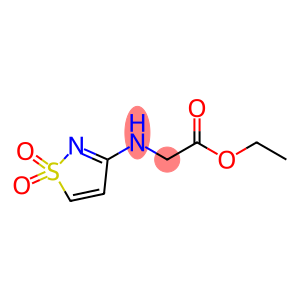 Glycine, N-(1,1-dioxido-3-isothiazolyl)-, ethyl ester (9CI)