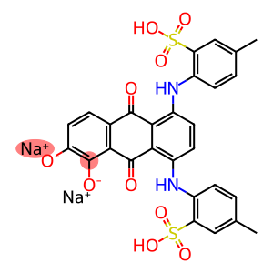 2,2'-[(5,6-Dihydroxy-9,10-dihydro-9,10-dioxoanthracene-1,4-diyl)diimino]bis[5-methylbenzenesulfonic acid sodium] salt