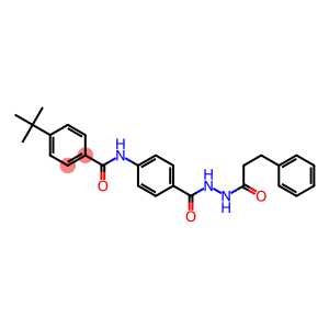 4-(tert-butyl)-N-(4-{[2-(3-phenylpropanoyl)hydrazino]carbonyl}phenyl)benzamide