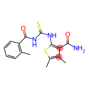 4,5-dimethyl-2-({[(2-methylbenzoyl)amino]carbonothioyl}amino)-3-thiophenecarboxamide