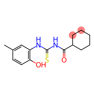 N-[(2-hydroxy-5-methylphenyl)carbamothioyl]cyclohexanecarboxamide