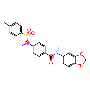 N-(1,3-benzodioxol-5-yl)-4-{methyl[(4-methylphenyl)sulfonyl]amino}benzamide