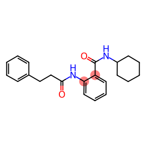 N-cyclohexyl-2-[(3-phenylpropanoyl)amino]benzamide