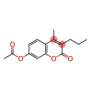 2H-1-Benzopyran-2-one, 7-(acetyloxy)-4-methyl-3-propyl-